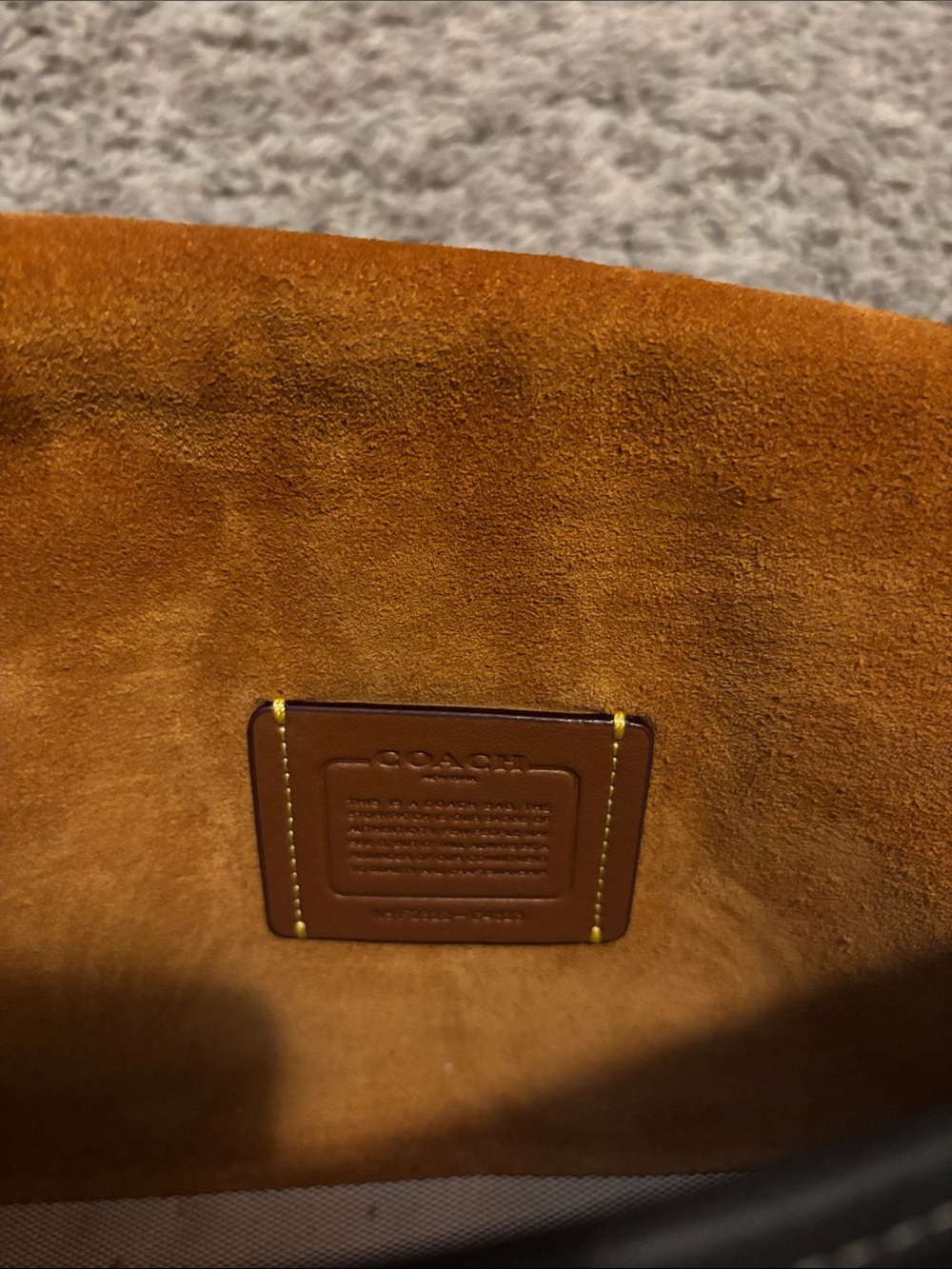 Coach Black Soft Tabby Leather Crossbody with Signature C Hardware - Picture 5 of 9